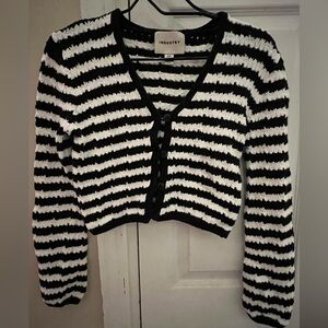 Industry republic- black&white long sleeve shirt.
